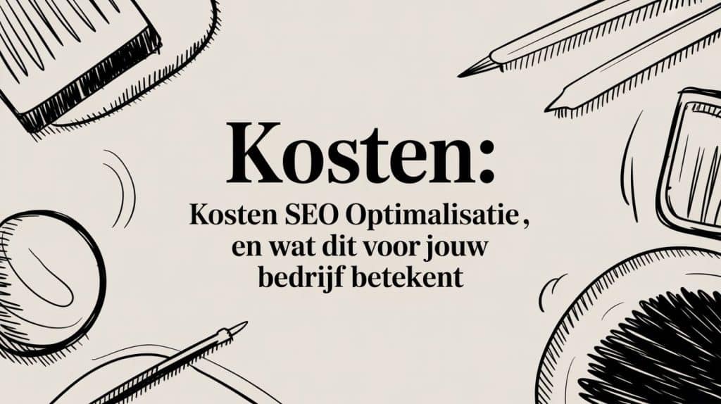 Kosten: kosten seo optimalisatie en wat dit voor jouw bedrijf betekent